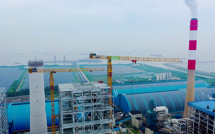 双塔合璧！华能太仓电厂项目平博超大塔显身手